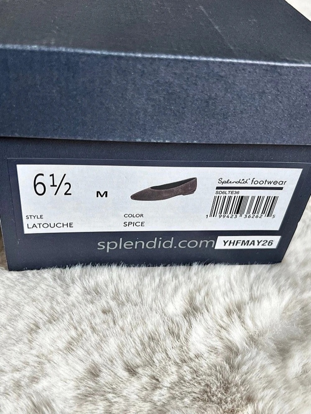 Splendid LaTouche Suede Pointed-Toe Flats Brown US 6.5 NWT - Picture 6 of 6